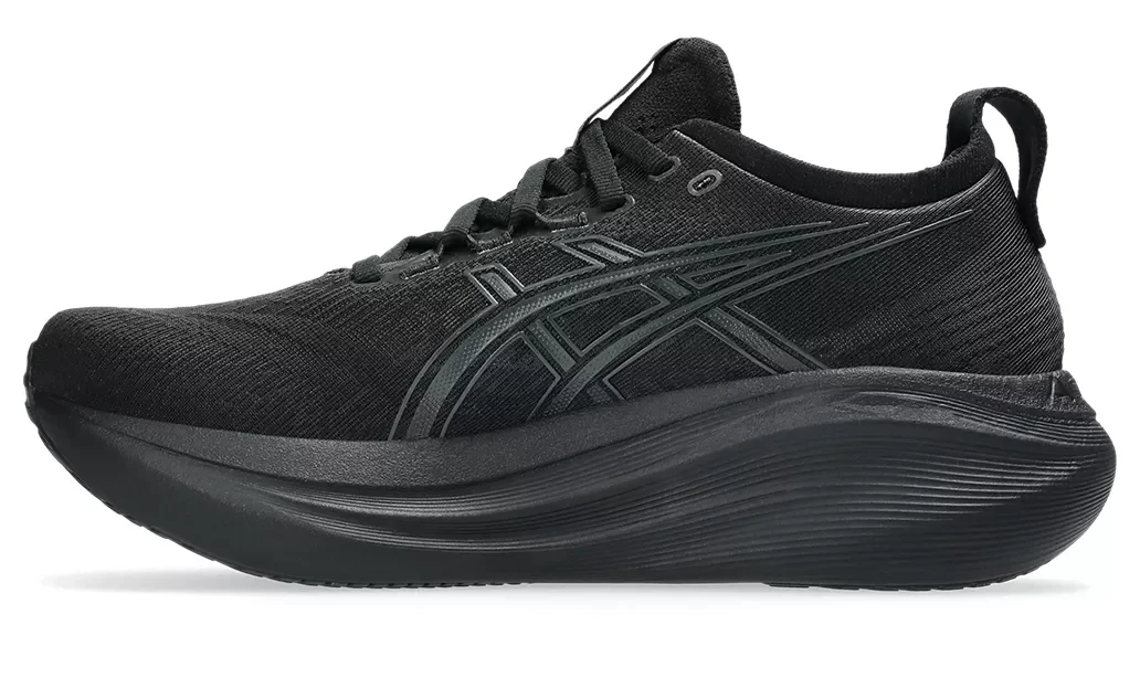 Asics Womens Gel Nimbus 27 - Black/Graphite Grey - Neutral - Image 3