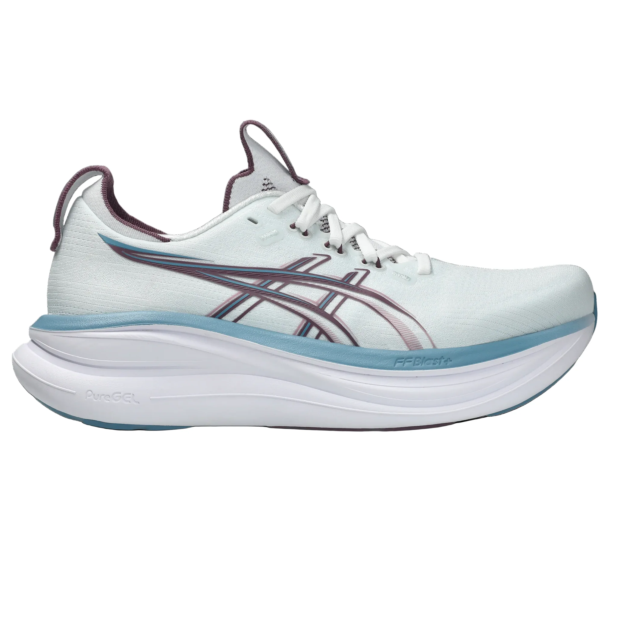 Asics Womens Gel Nimbus 28 - Arctic Blue/Velvet Purple - Neutral - SS26