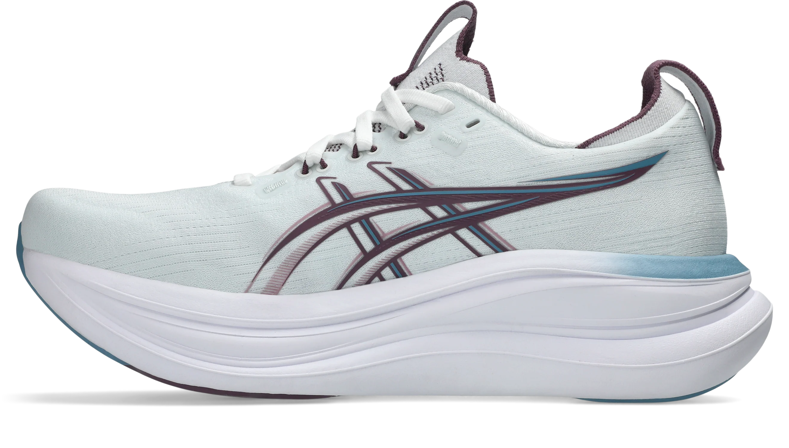 Asics Womens Gel Nimbus 28 - Arctic Blue/Velvet Purple - Neutral - SS26 - Image 3