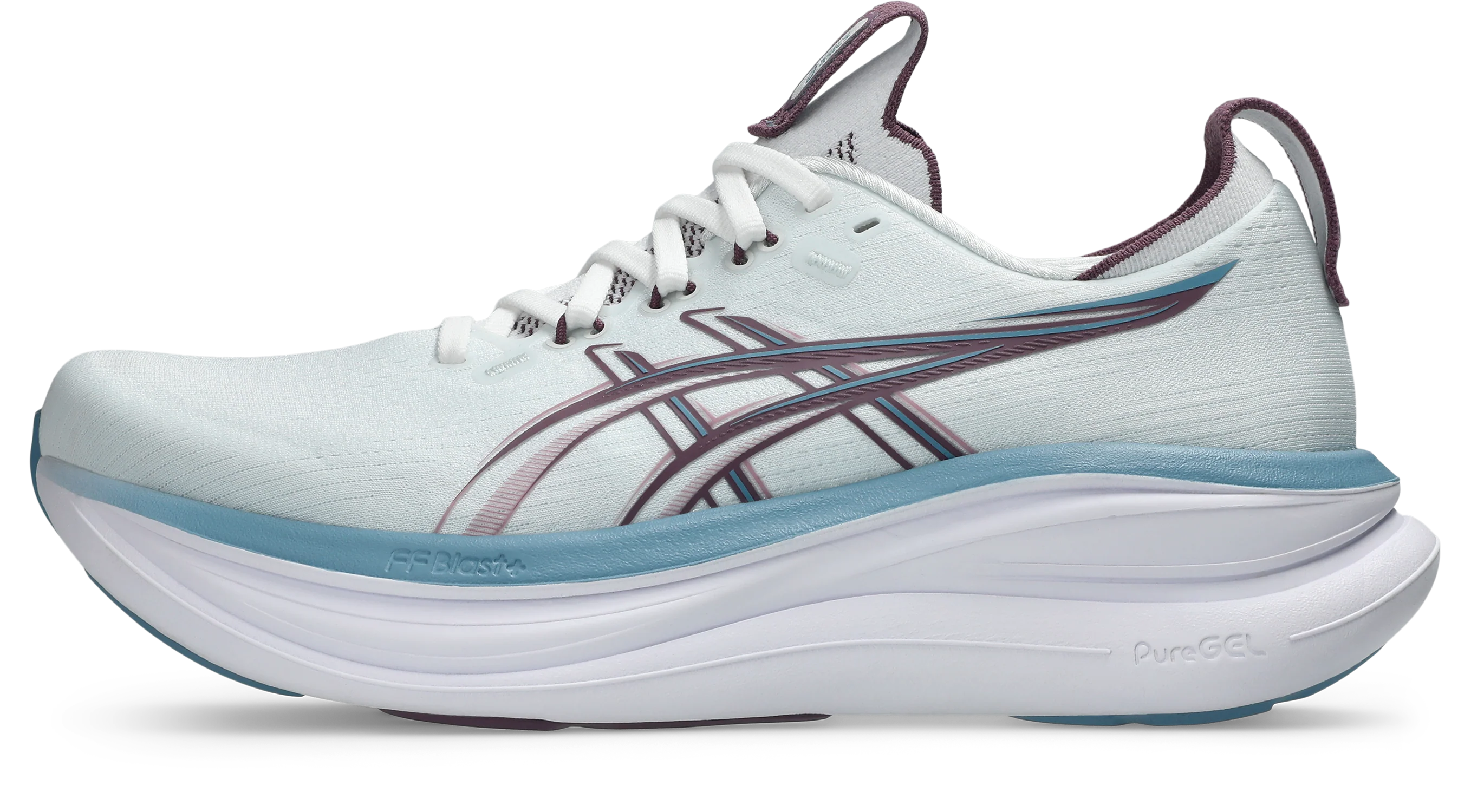 Asics Womens Gel Nimbus 28 - Arctic Blue/Velvet Purple - Neutral - SS26 - Image 4