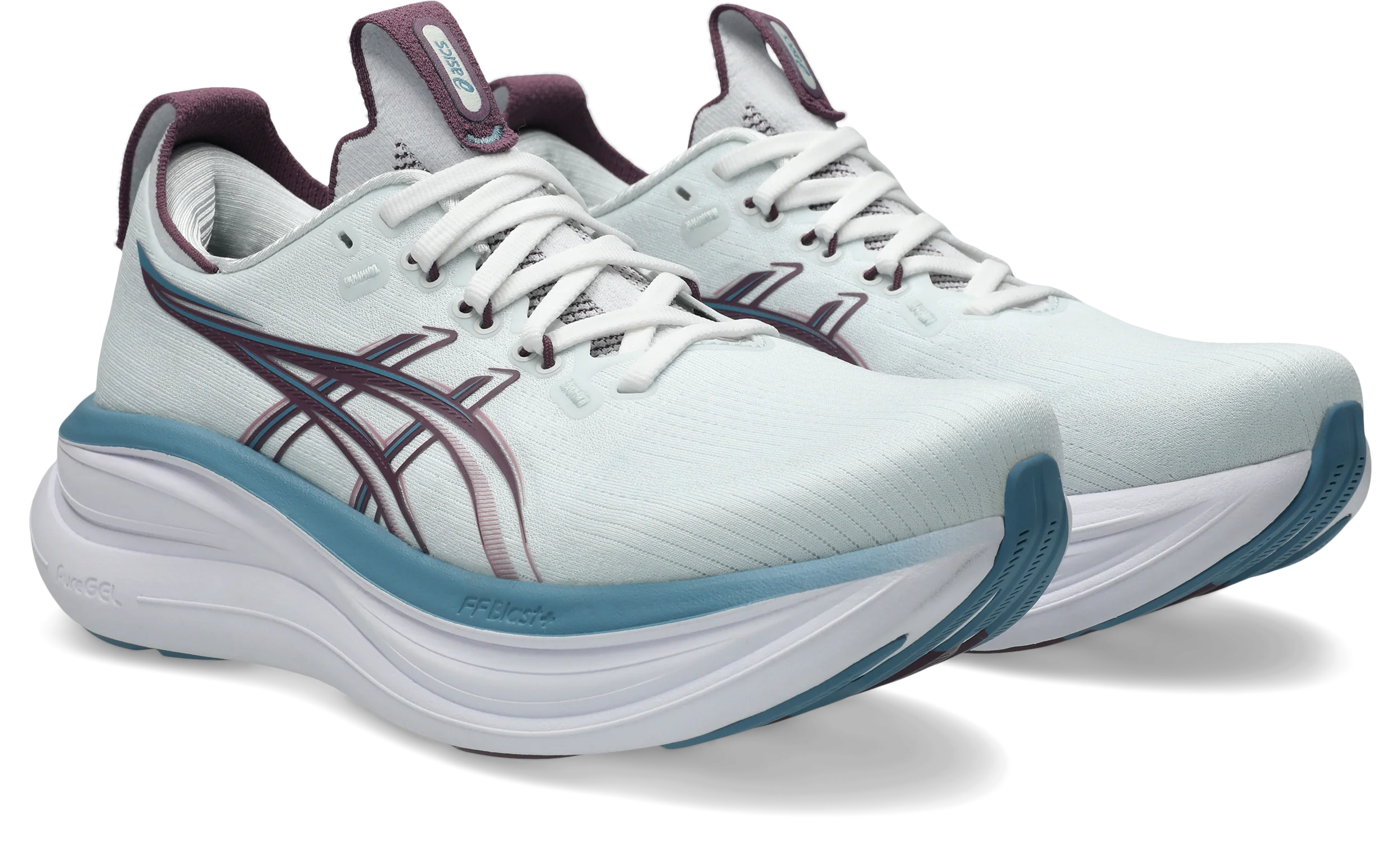 Asics Womens Gel Nimbus 28 - Arctic Blue/Velvet Purple - Neutral - SS26 - Image 6