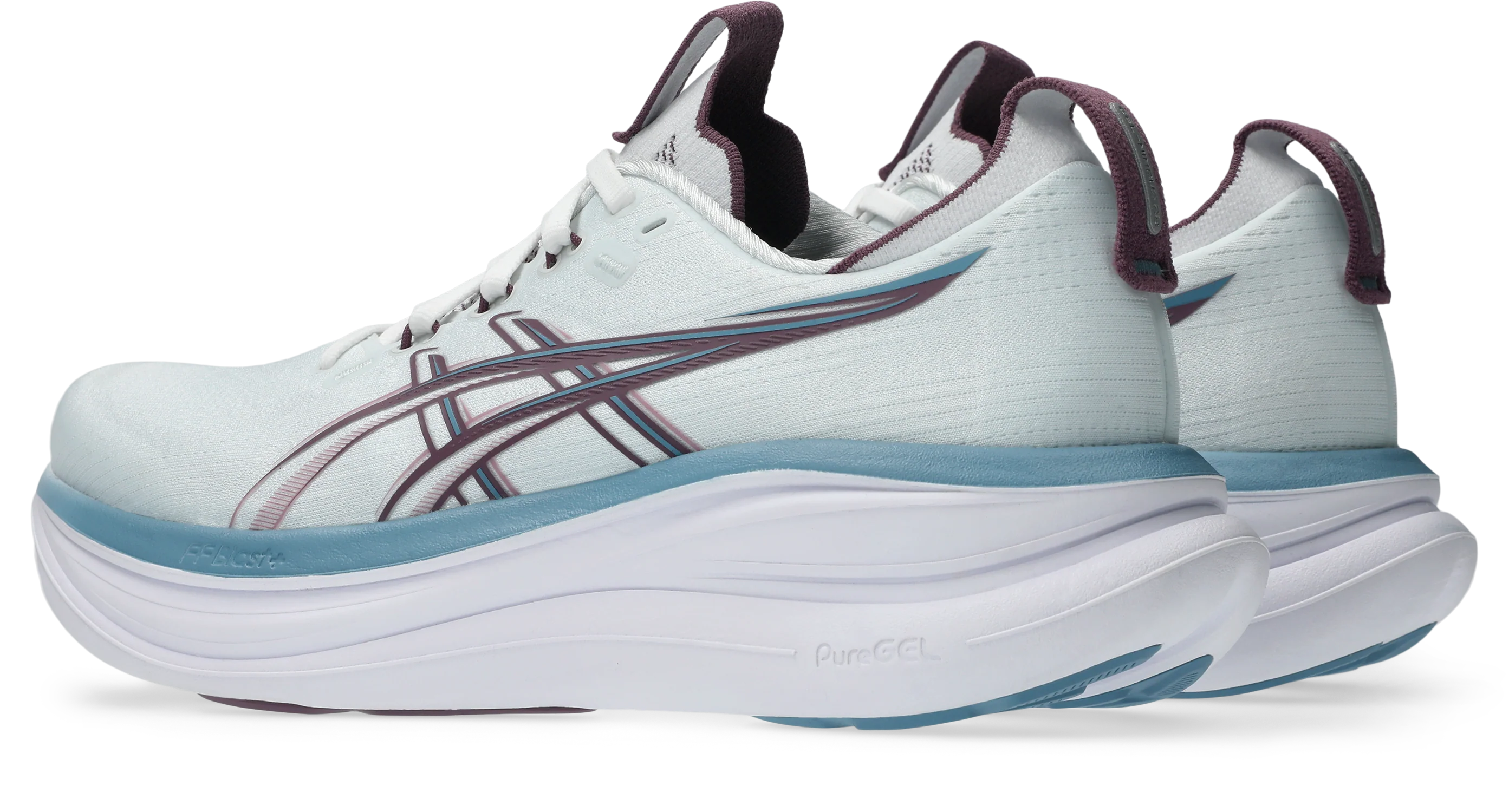 Asics Womens Gel Nimbus 28 - Arctic Blue/Velvet Purple - Neutral - SS26 - Image 7