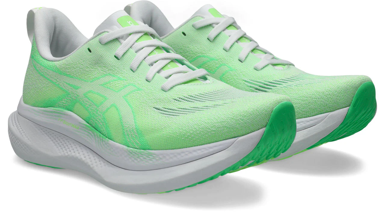 Asics Womens Glideride Max 2 - White/Vital Green - Neutral - SS26 - Image 3