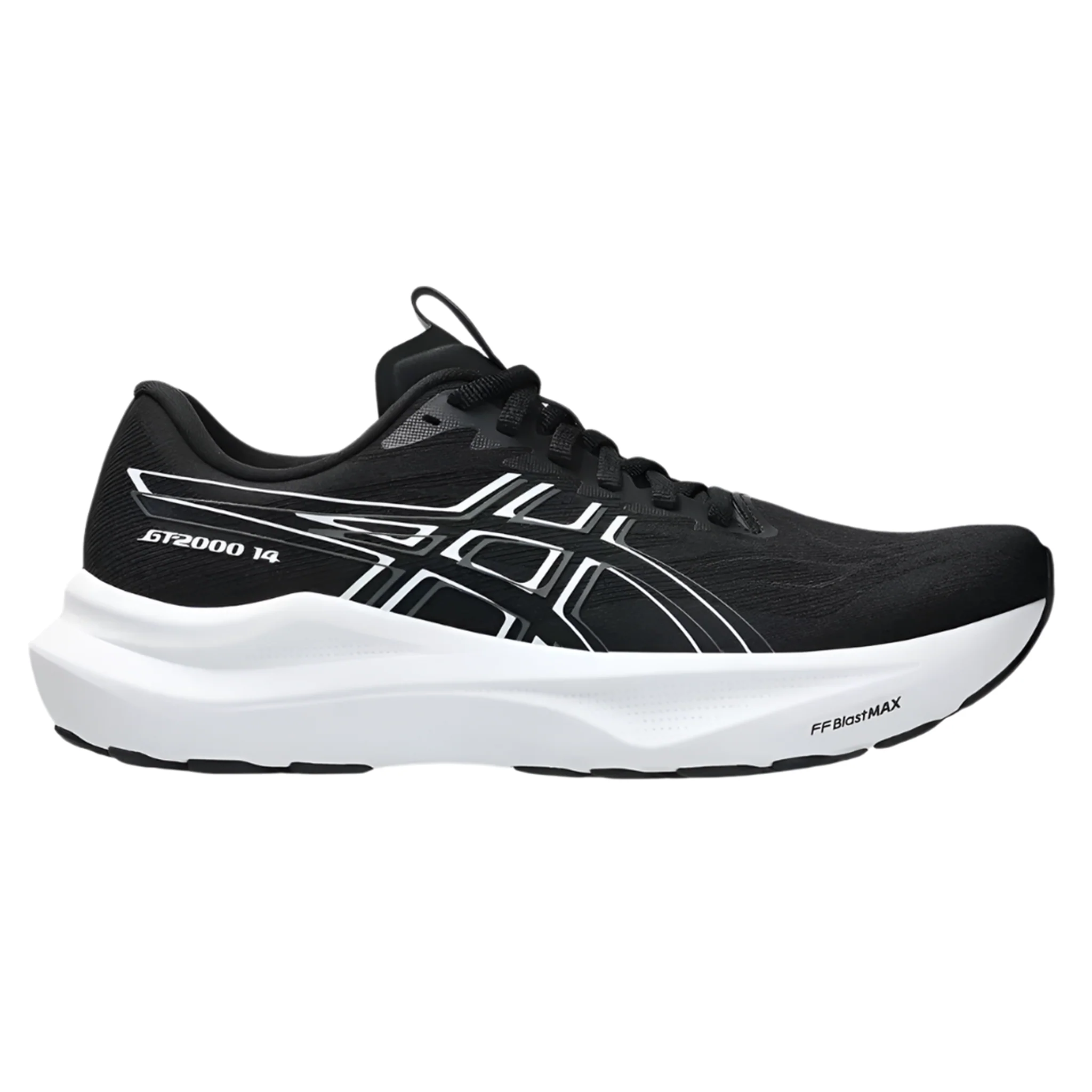 Asics Womens GT-2000 14 - Black/White - Stability - AW25