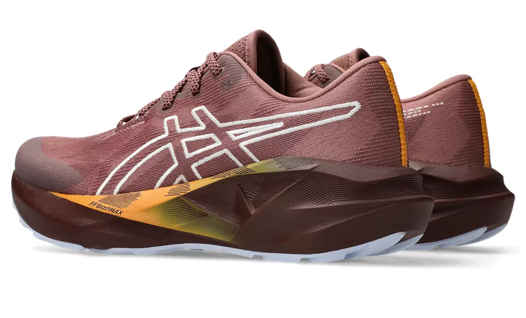 Asics Womens Novablast 5 TR - Nature Bathing/Rubble Red - Neutral - AW25 - Image 3