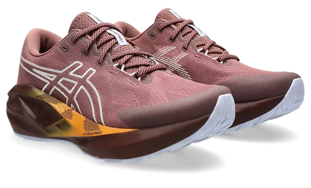 Asics Womens Novablast 5 TR - Nature Bathing/Rubble Red - Neutral - AW25 - Image 5
