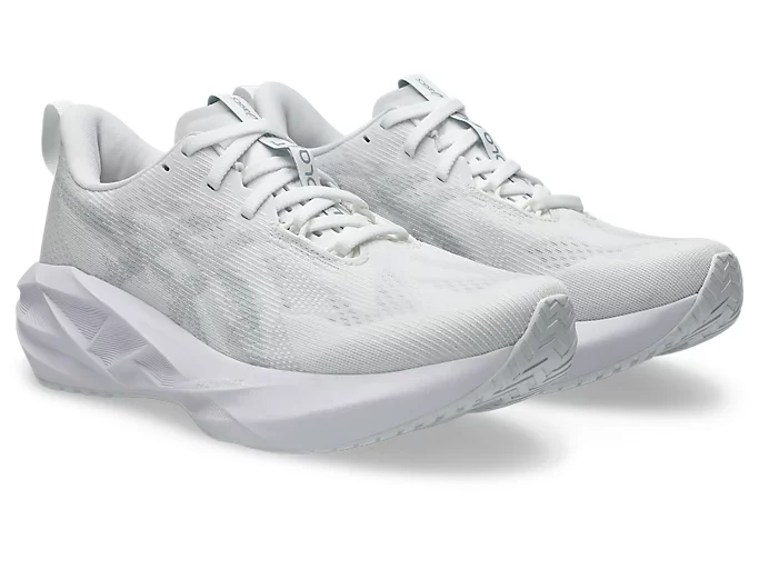 Asics Womens Novablast 5 - White/Piedmont Grey - Neutral - SS25 - Image 3