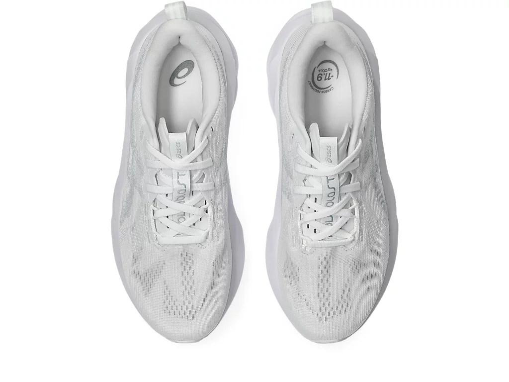Asics Womens Novablast 5 - White/Piedmont Grey - Neutral - SS25 - Image 5