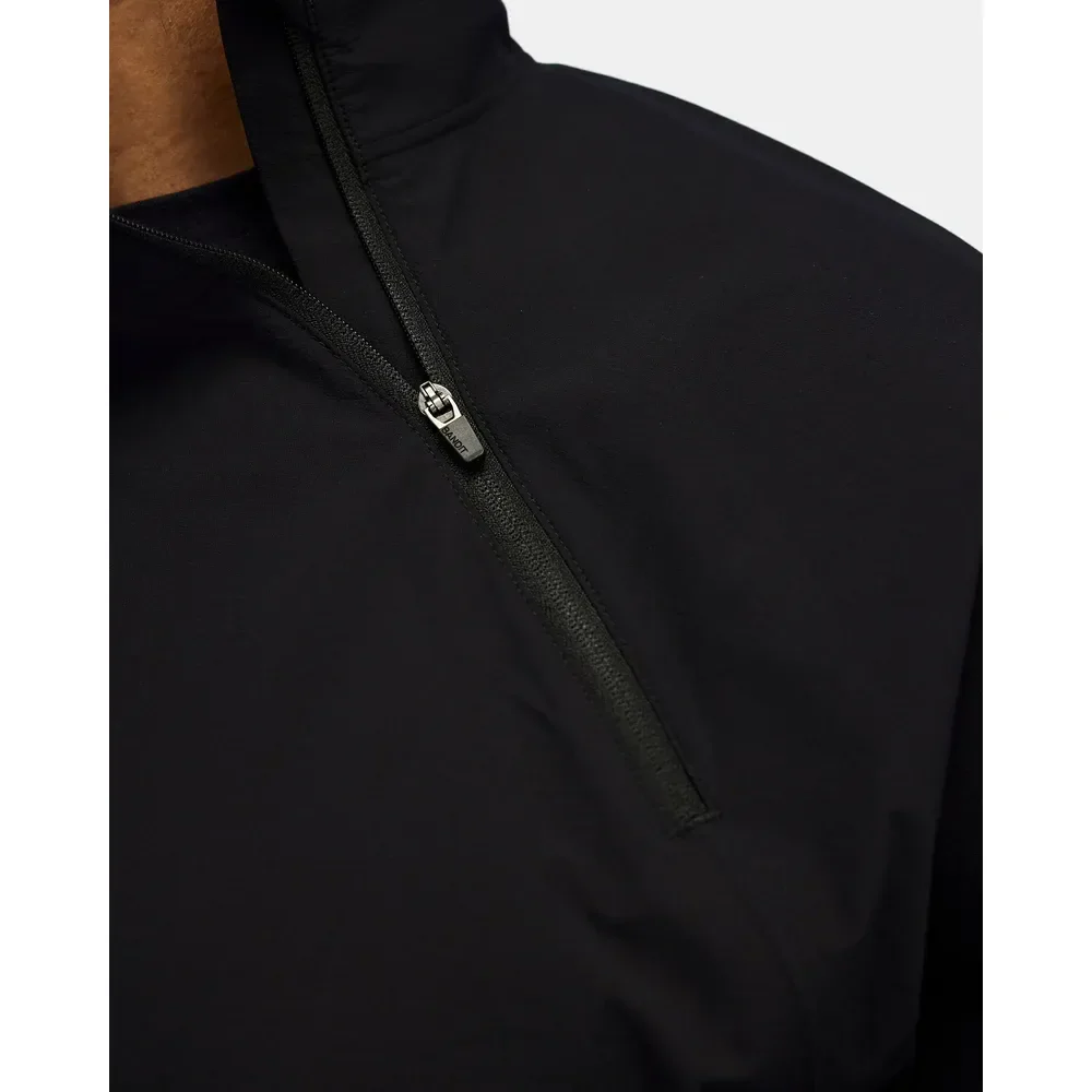Bandit Mens Windproof Asymetrical Pullover Jacket - Black - SS26 - Image 3