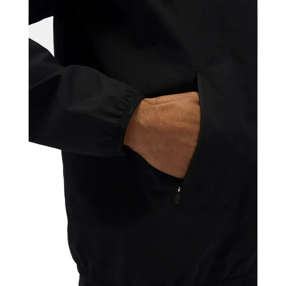 Bandit Mens Windproof Asymetrical Pullover Jacket - Black - SS26 - Image 4