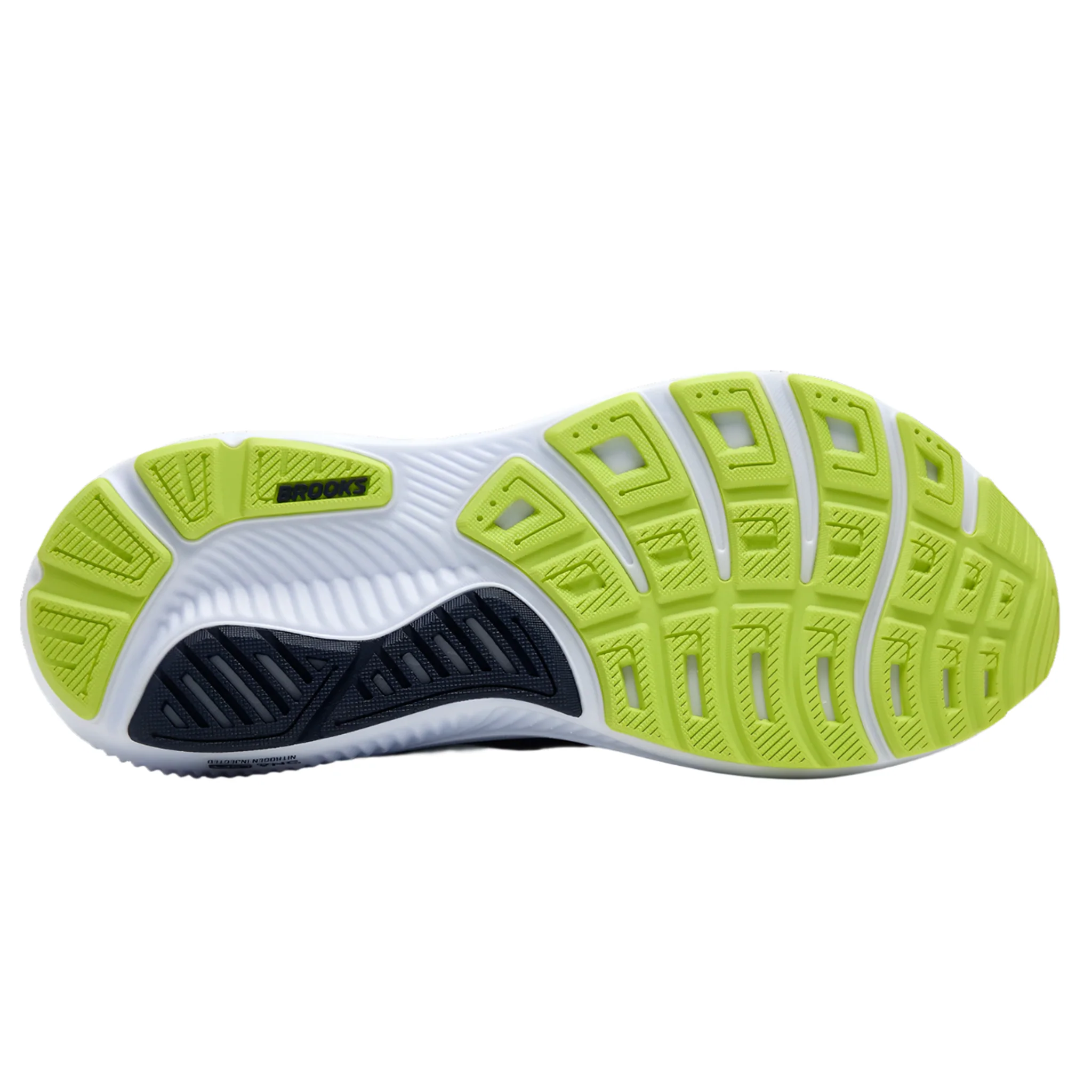 Brooks Mens Ghost 17 - Peacoat/Lime/Blue - Neutral - AW25 - Image 2