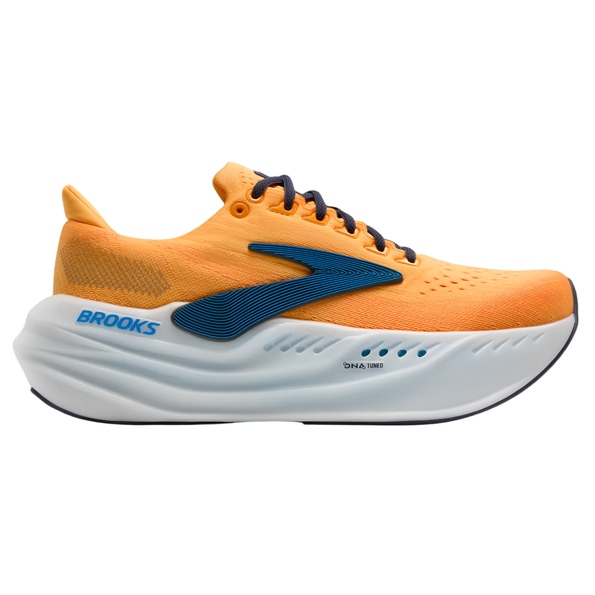Brooks Mens Glycerin Max - Blazing Orange/Blue/White - Neutral - AW25