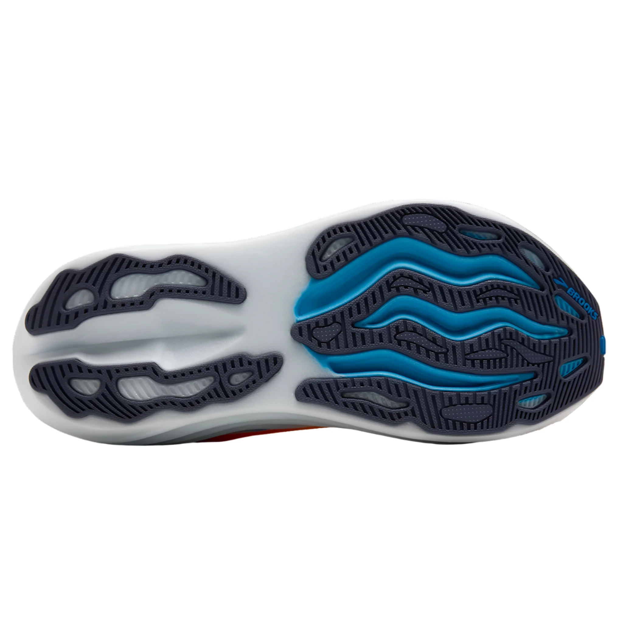 Brooks Mens Glycerin Max - Blazing Orange/Blue/White - Neutral - AW25 - Image 2