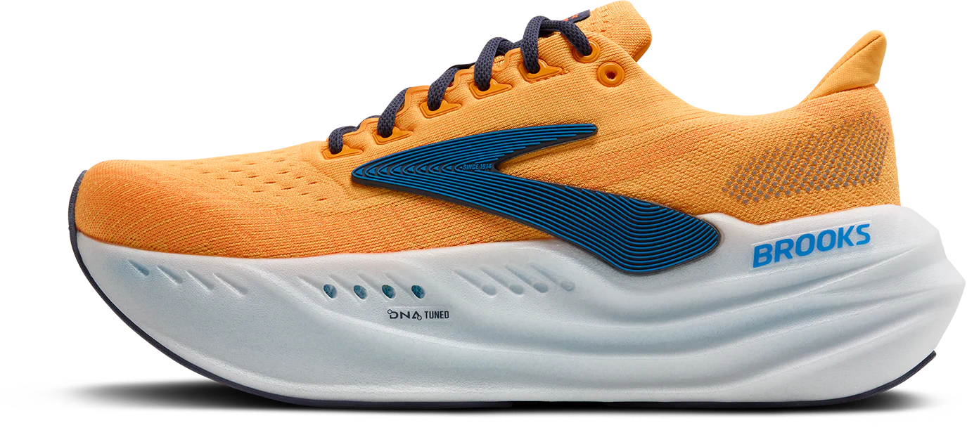 Brooks Mens Glycerin Max - Blazing Orange/Blue/White - Neutral - AW25 - Image 4
