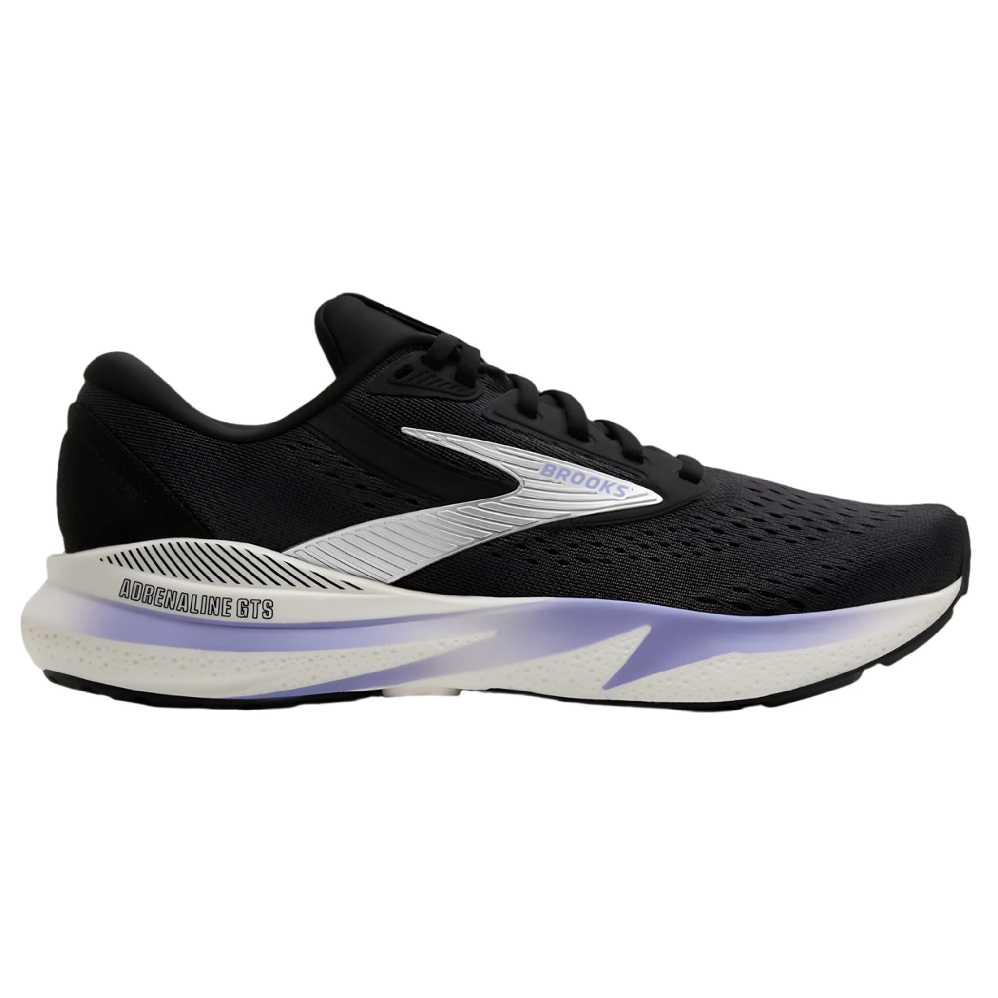 Brooks Womens Adrenaline GTS 24 - Ebony/Blue Heron/Silver - Stability - AW25