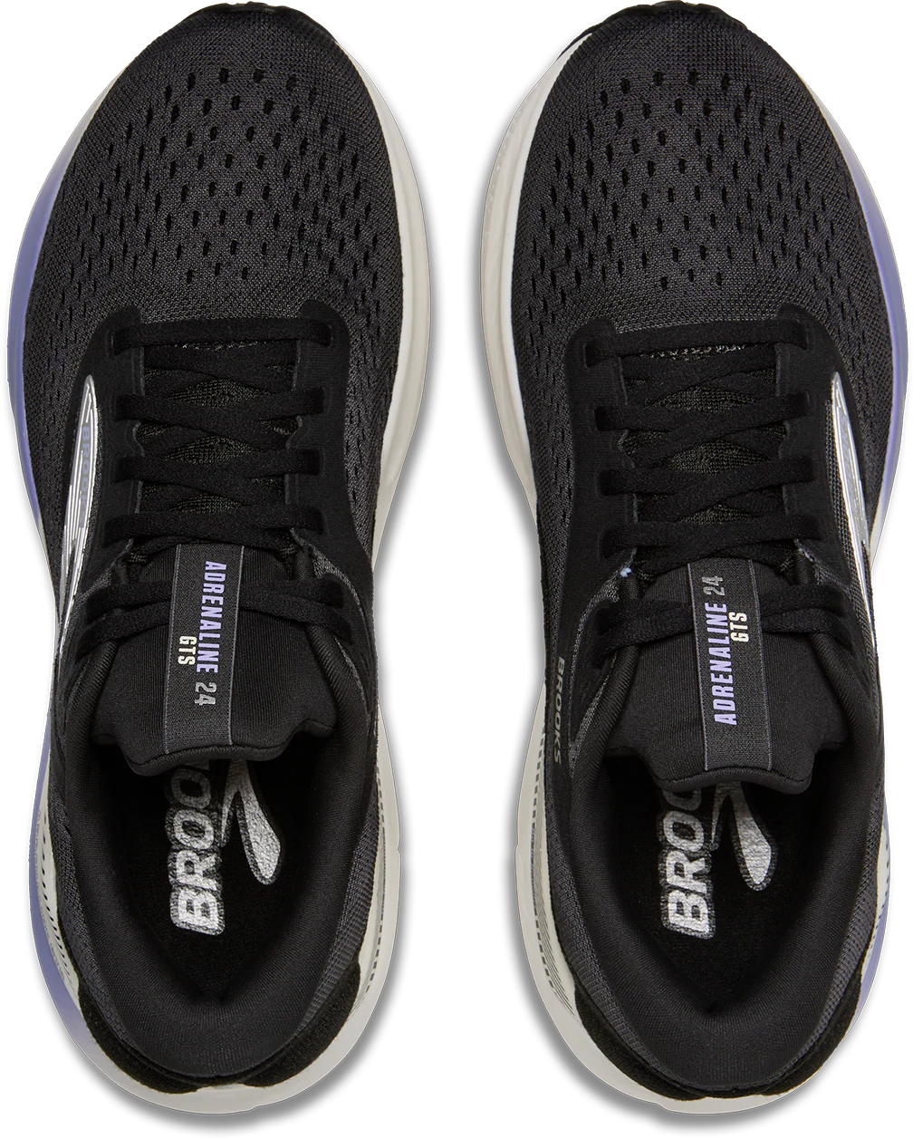 Brooks Womens Adrenaline GTS 24 - Ebony/Blue Heron/Silver - Stability - AW25 - Image 7