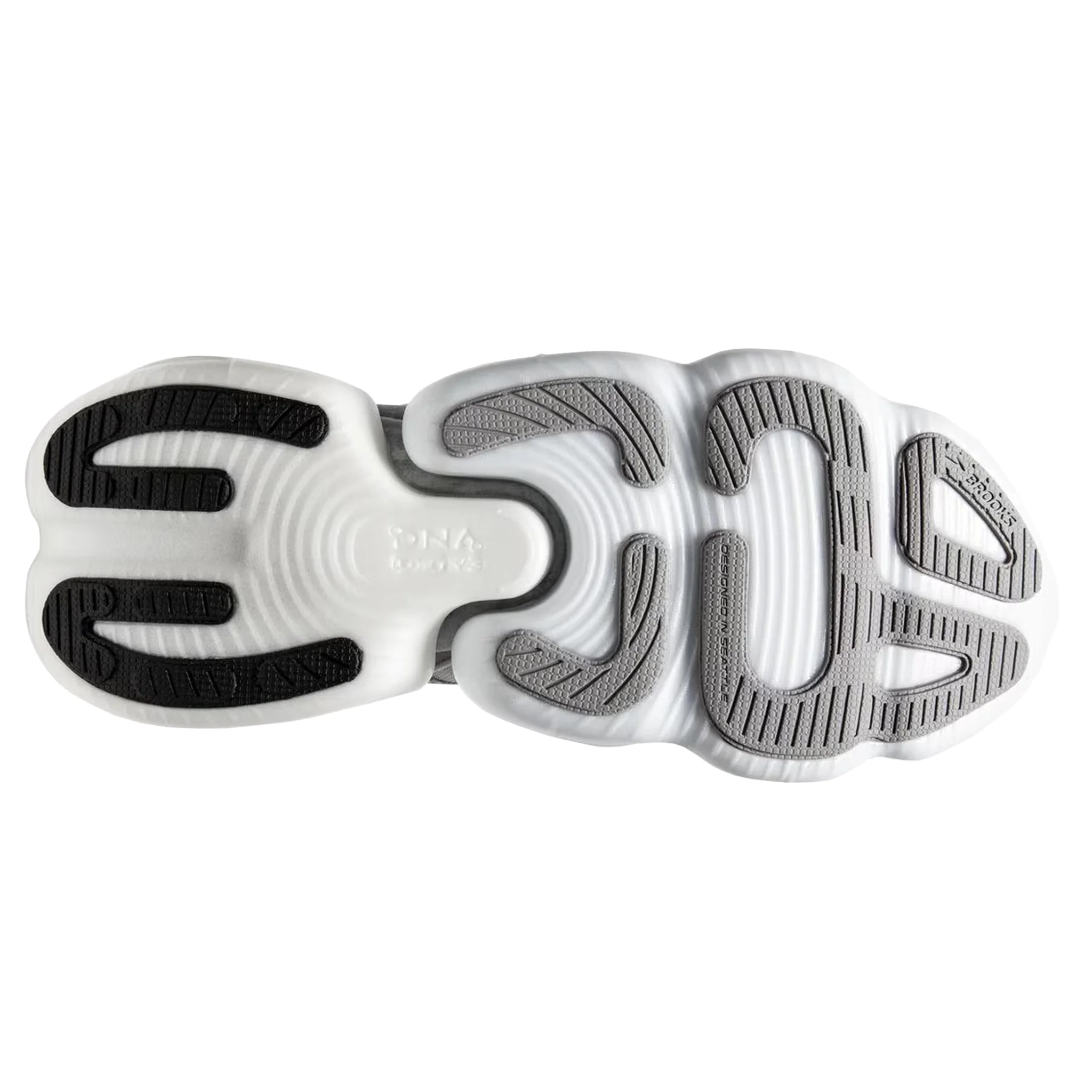 Brooks Womens Aurora-BL - White/Alloy/Black - Neutral - Image 2