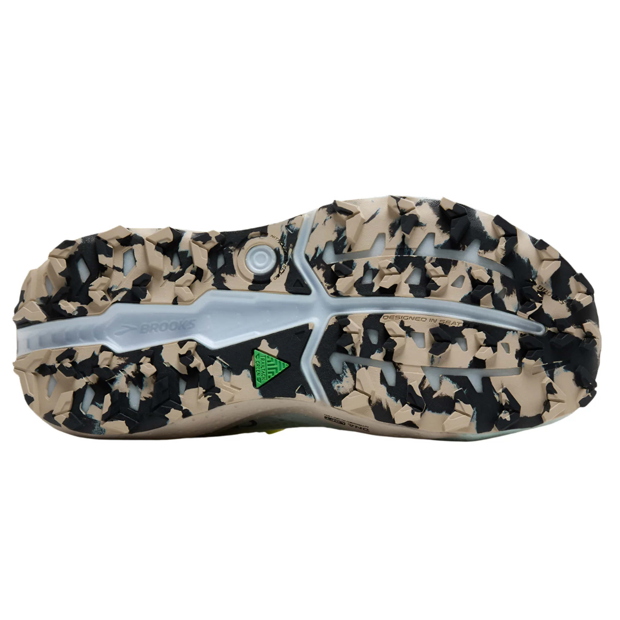Brooks Womens Caldera 8 - Misty Blue/Coconut/Chateau - Trail - AW25 - Image 2