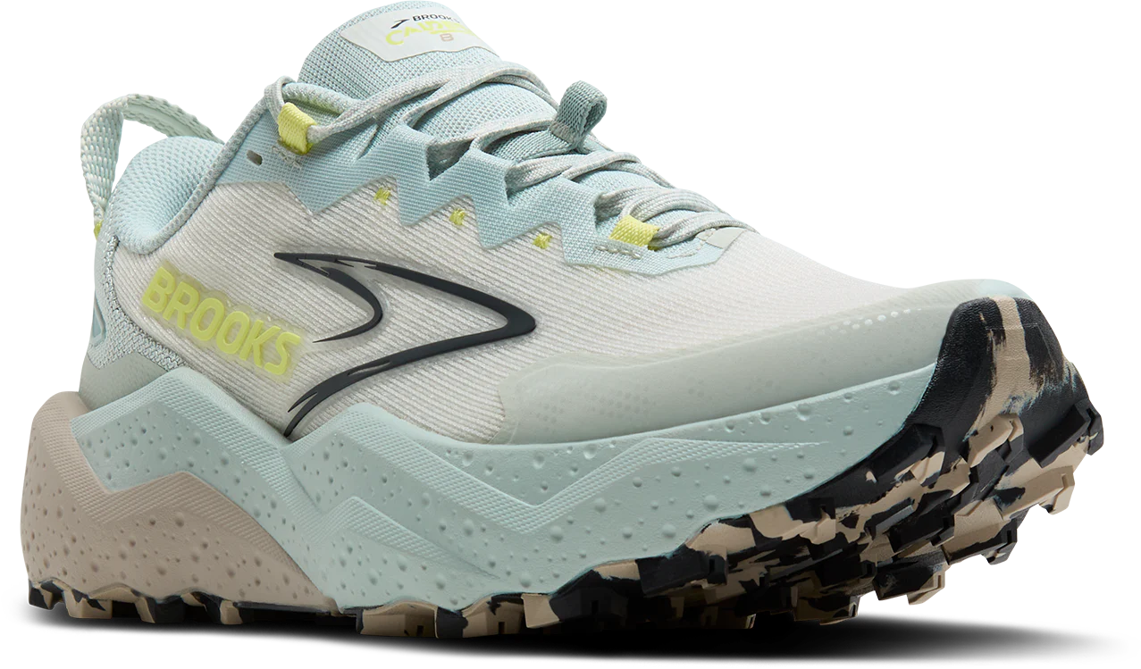 Brooks Womens Caldera 8 - Misty Blue/Coconut/Chateau - Trail - AW25 - Image 3