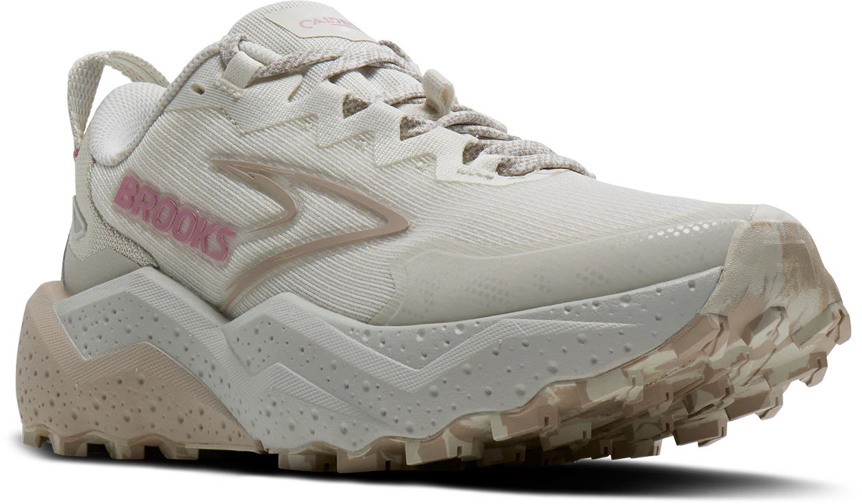 Brooks Womens Caldera 8 - Vaporous Grey/White/Chateau - Trail - SS26 - Image 6