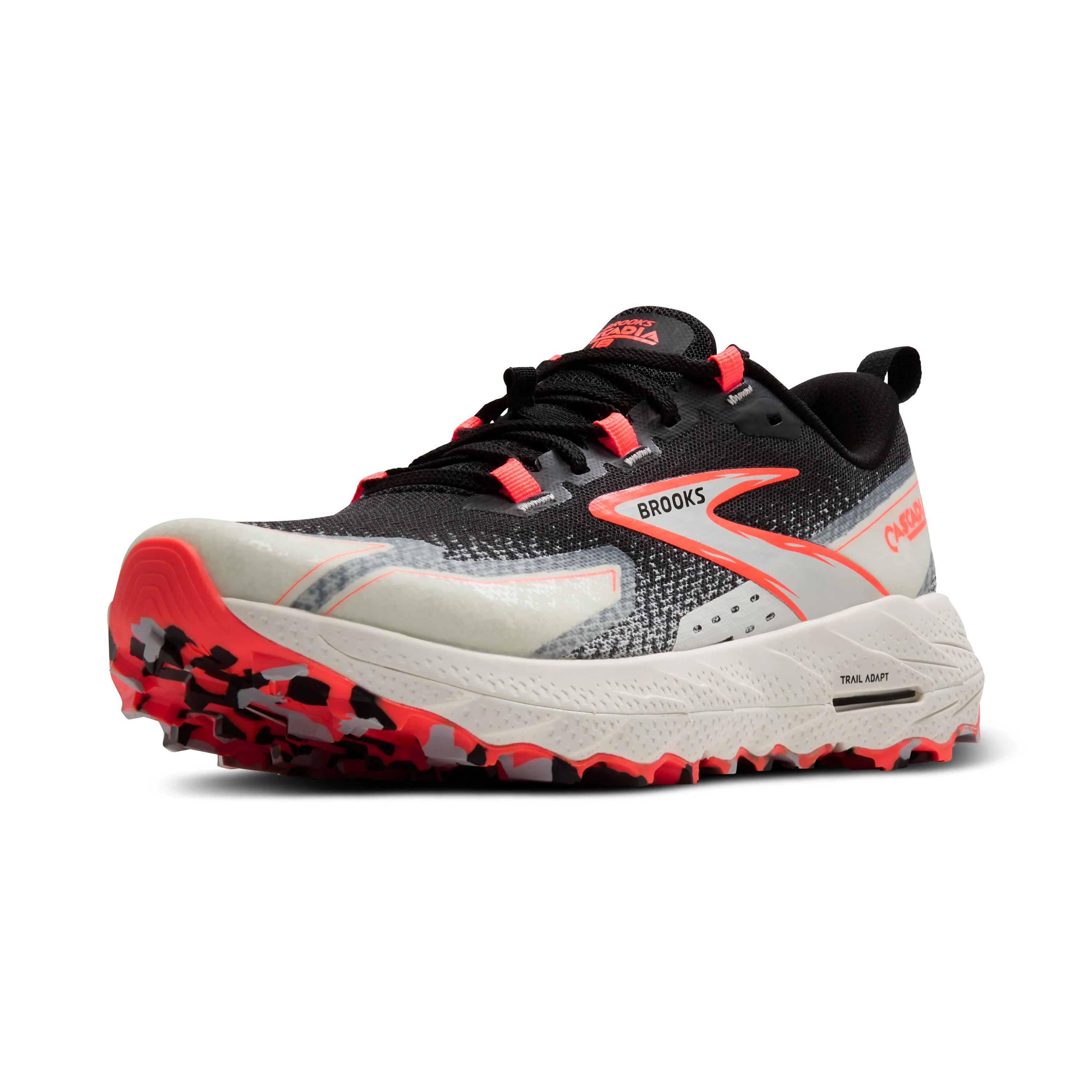 Brooks Womens Cascadia 18 - Black/Blue Wash/Flame - Trail - SS25 - Image 7