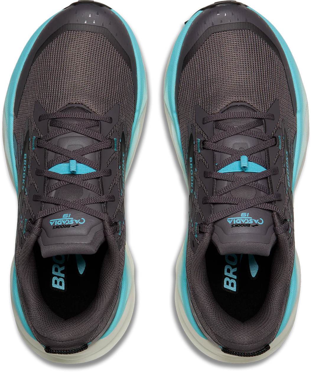Brooks Womens Cascadia 19 - Rabbit/Black/Bluefish - Trail - SS26 - Image 8