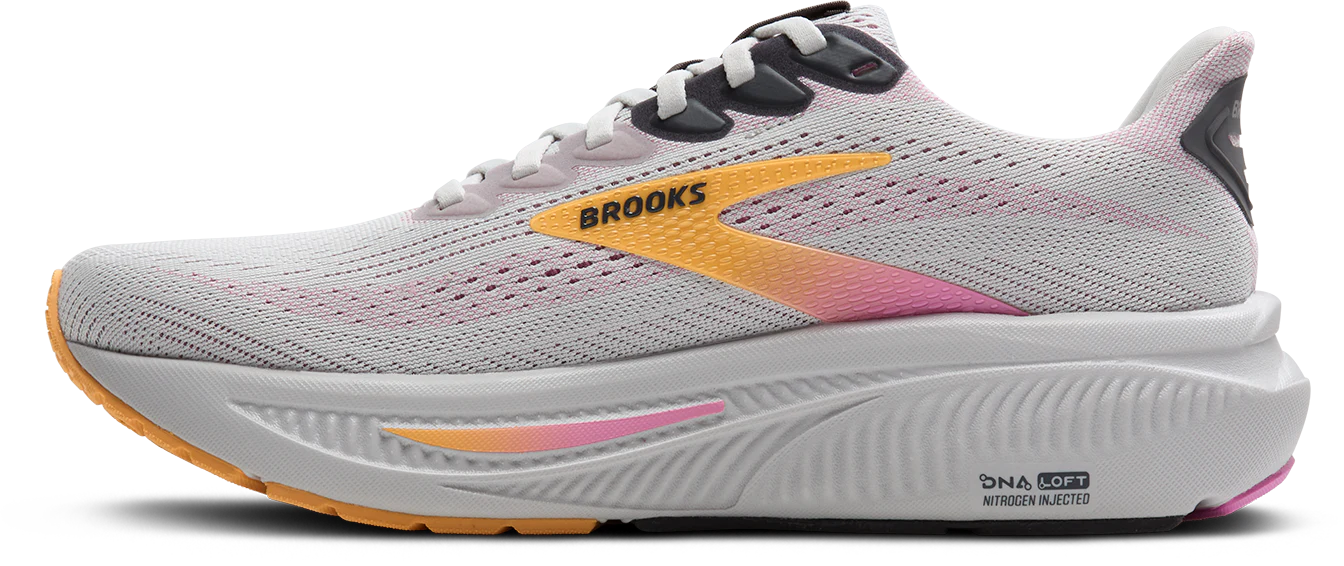 Brooks Womens Ghost 17 - Oyster/Apricot/Pink - Neutral - AW25 - Image 5
