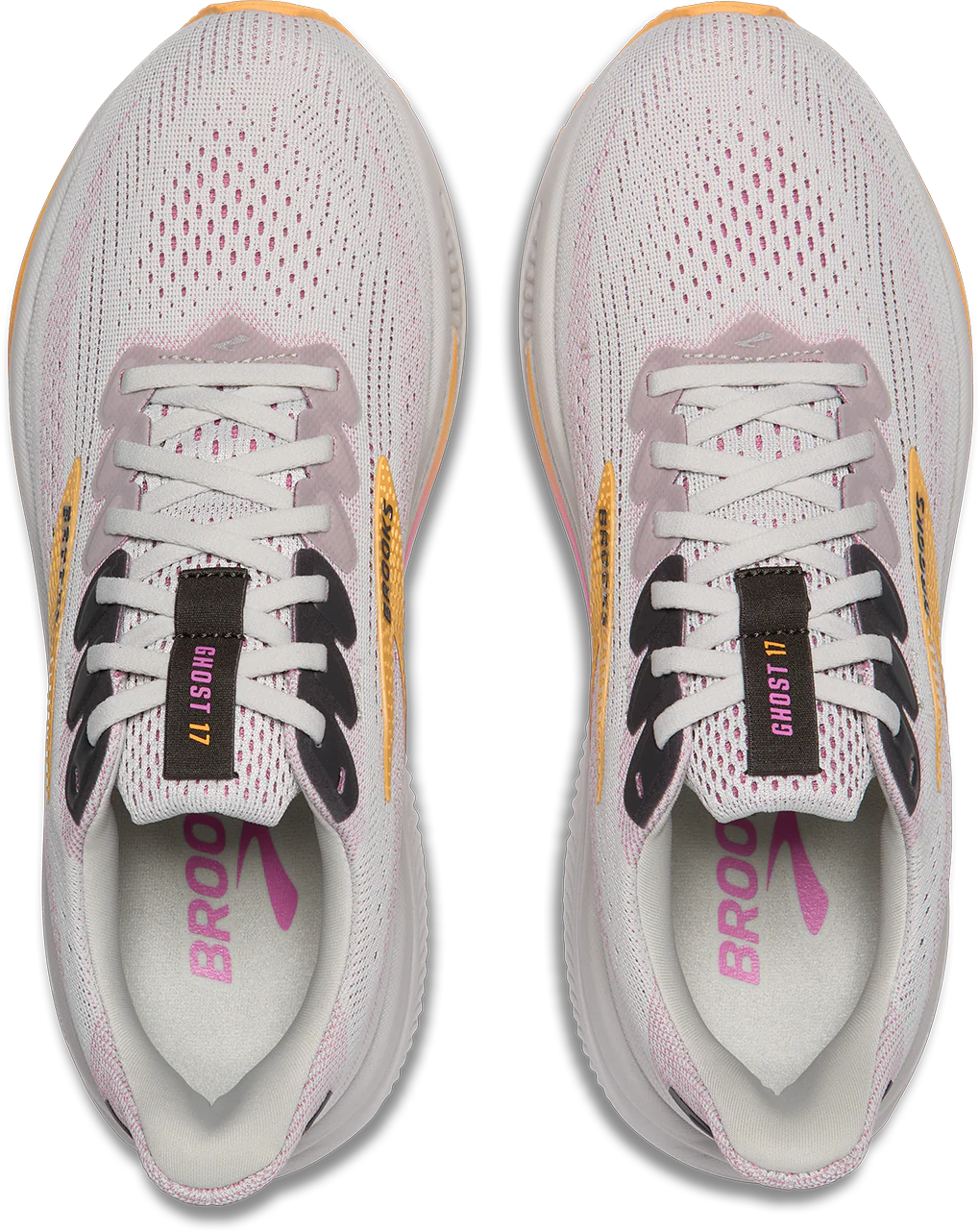 Brooks Womens Ghost 17 - Oyster/Apricot/Pink - Neutral - AW25 - Image 6