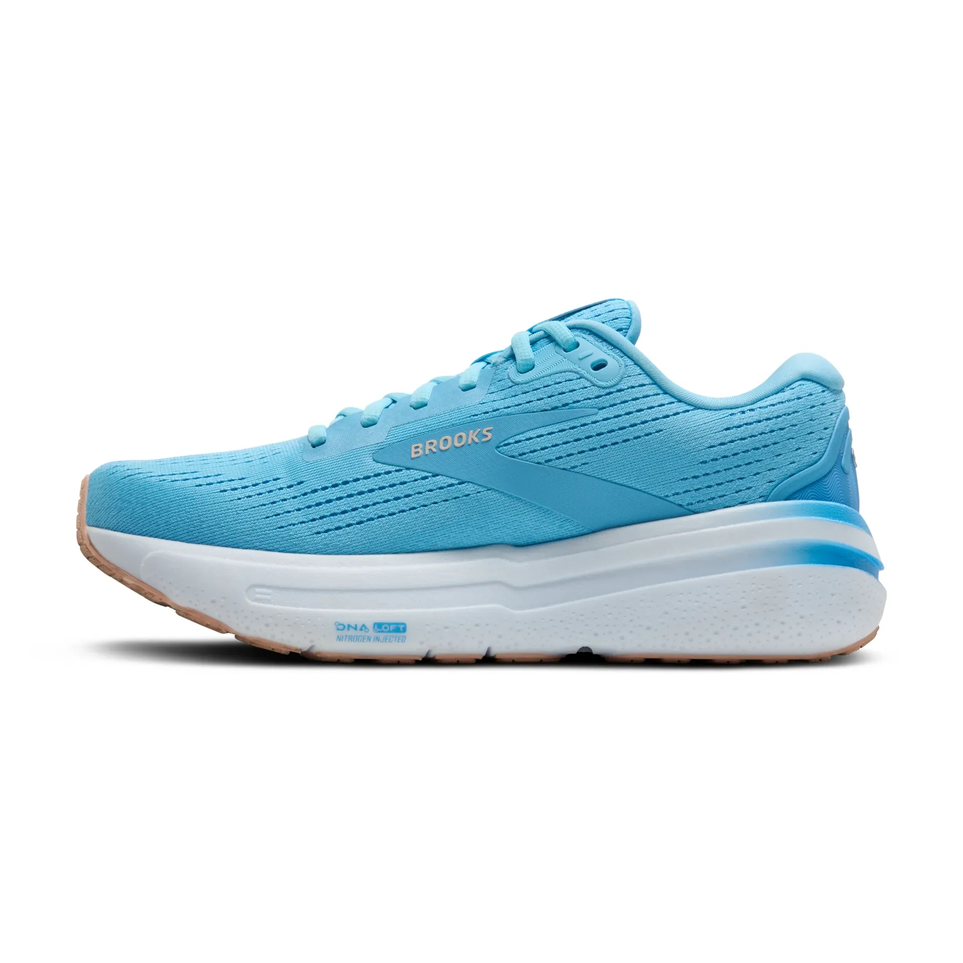 Brooks Womens Ghost Max 2 - Baltic Sea/Bonnie Blue/Peach - Neutral - SS25 - Image 4