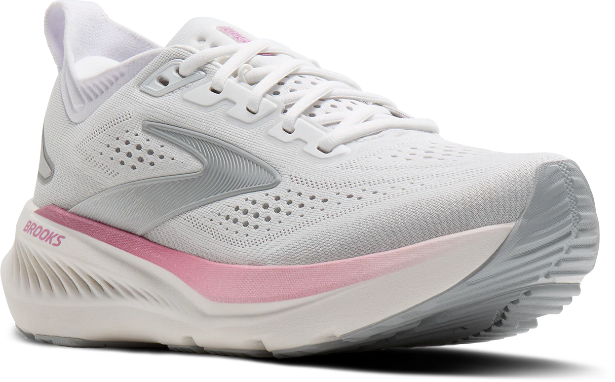Brooks Womens Glycerin 23 - White/Harbor Mist/Metallic - Neutral - SS26 - Image 3