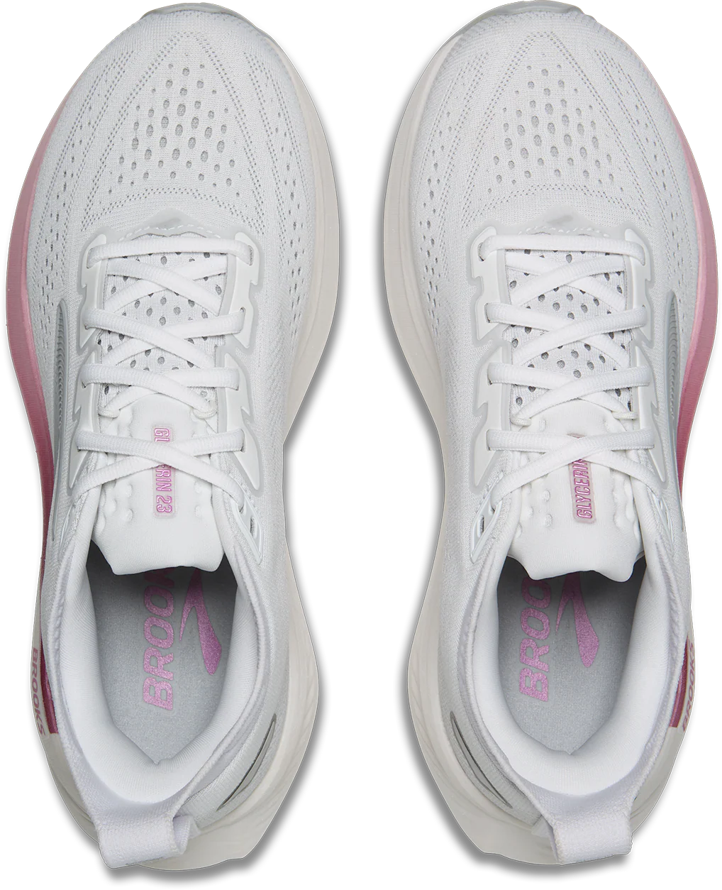 Brooks Womens Glycerin 23 - White/Harbor Mist/Metallic - Neutral - SS26 - Image 7