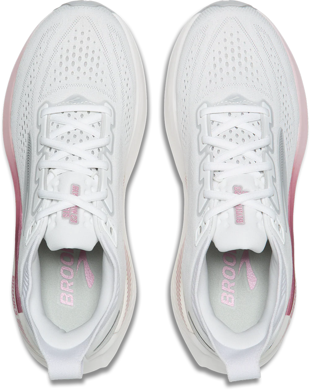 Brooks Womens Glycerin GTS 23 - White/Harbor Mist/Metallic - Stability - SS26 - Image 7