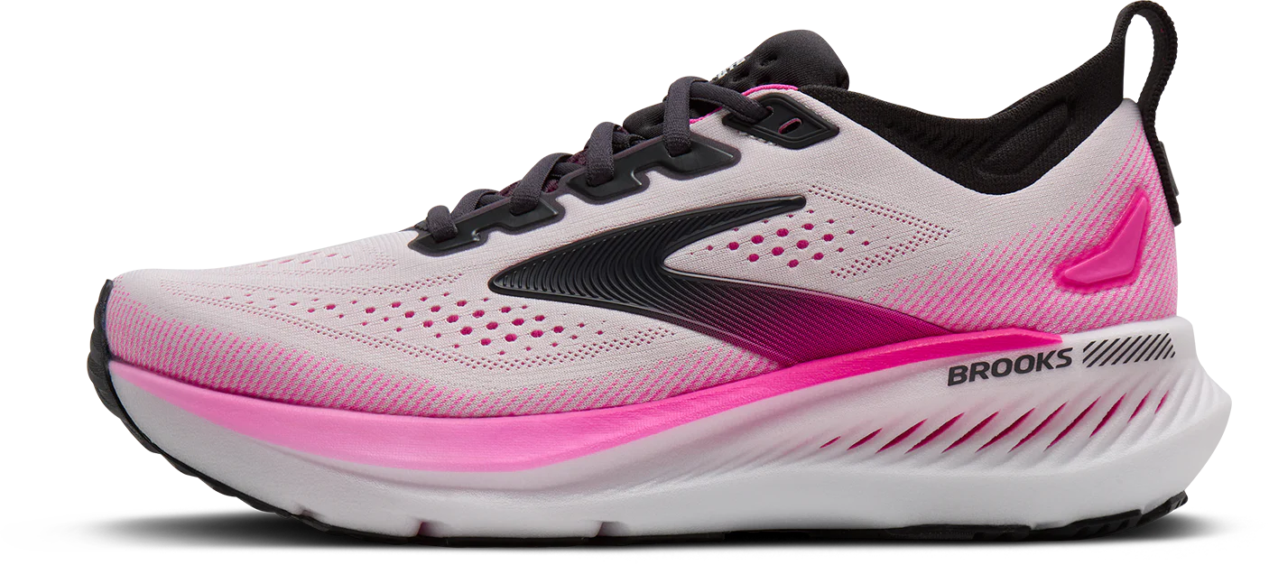 Brooks Womens Glycerin GTS 23 - White/Phantom/Cyber Pink - Stability - SS26 - Image 4