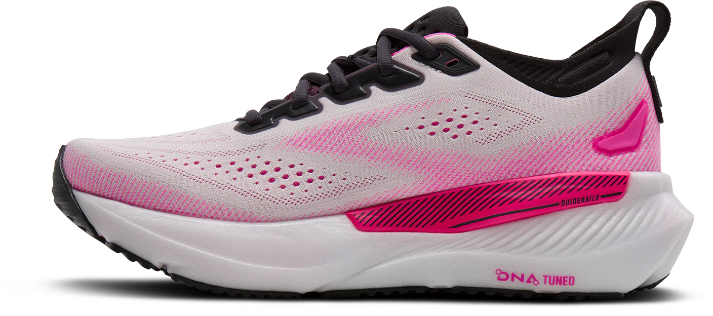 Brooks Womens Glycerin GTS 23 - White/Phantom/Cyber Pink - Stability - SS26 - Image 6