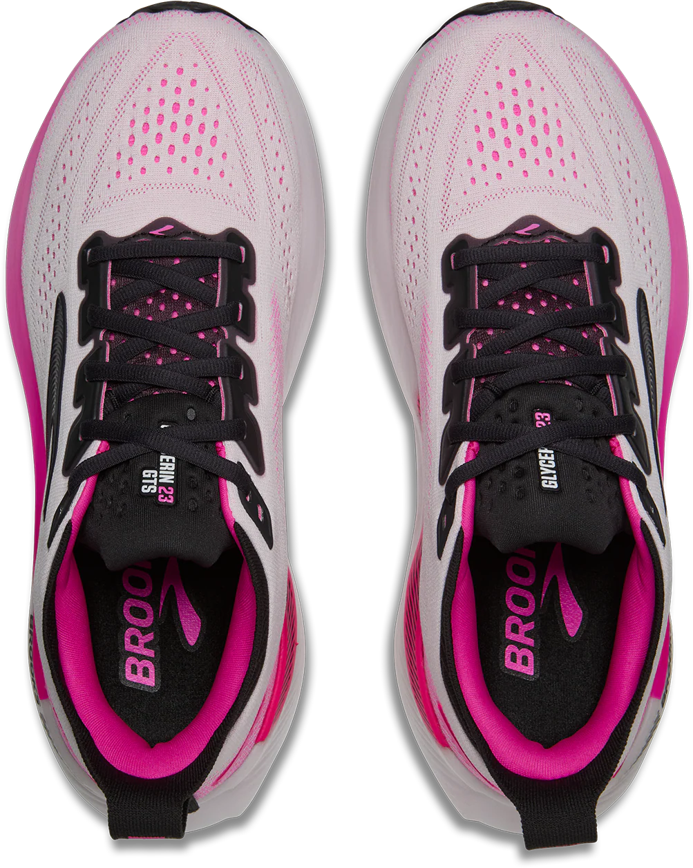 Brooks Womens Glycerin GTS 23 - White/Phantom/Cyber Pink - Stability - SS26 - Image 7
