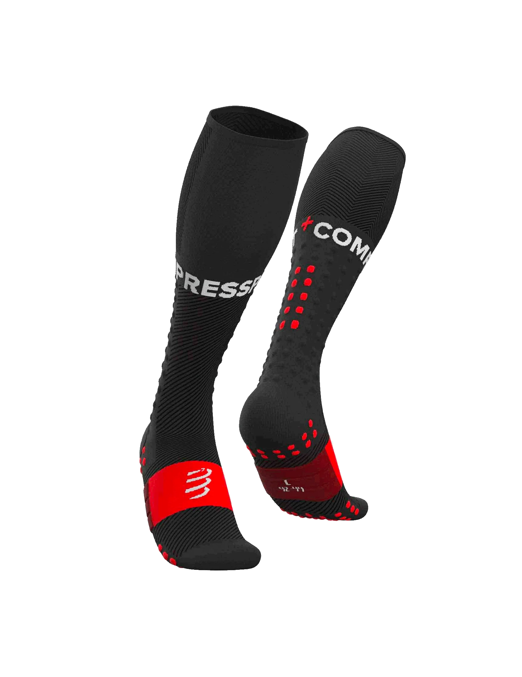 Compressport Full Run Socks - Black/Red