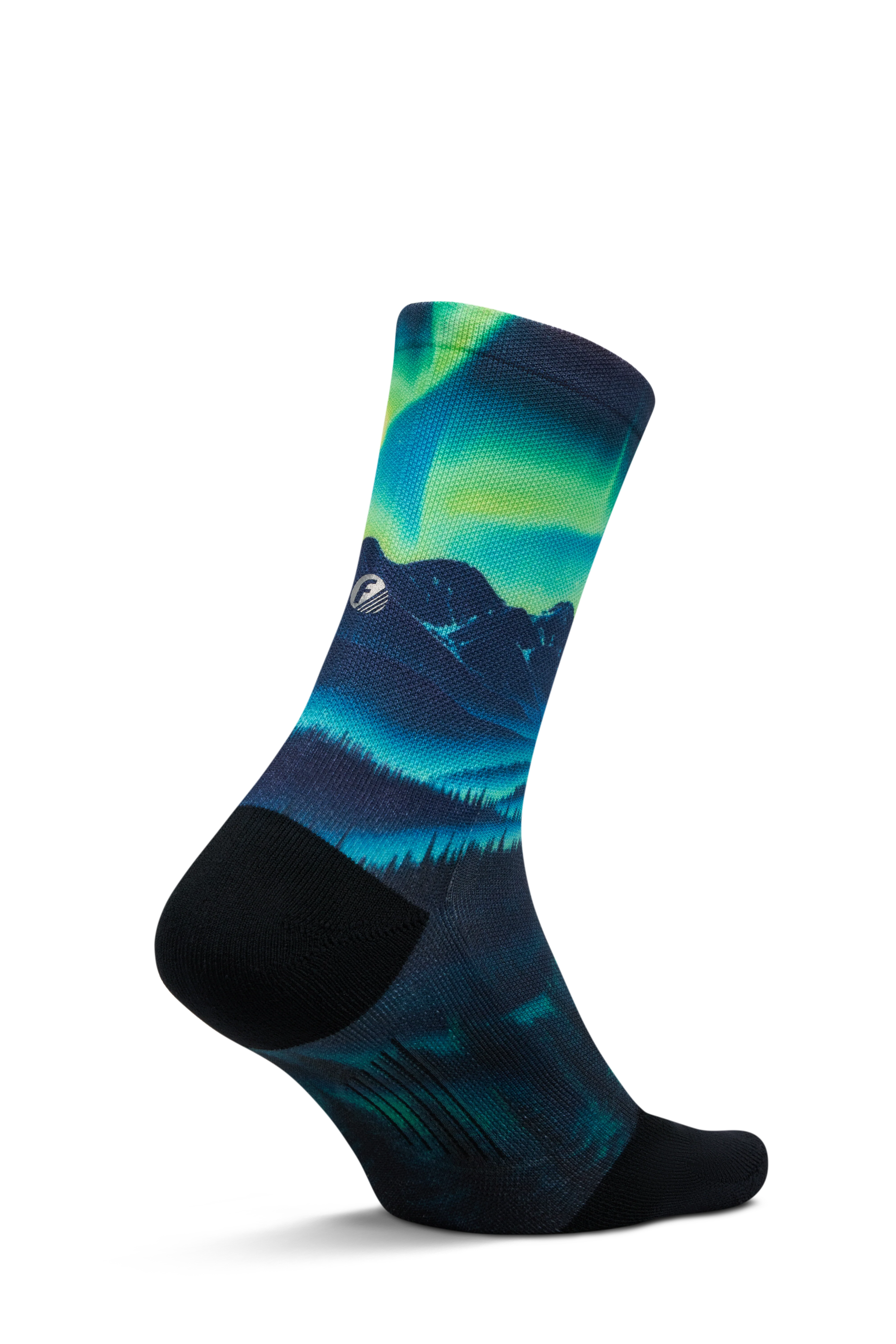 Feetures Elite Light Cushion Mini Crew - Landscape Ltd - Aurora Glow - SS26 - Image 2
