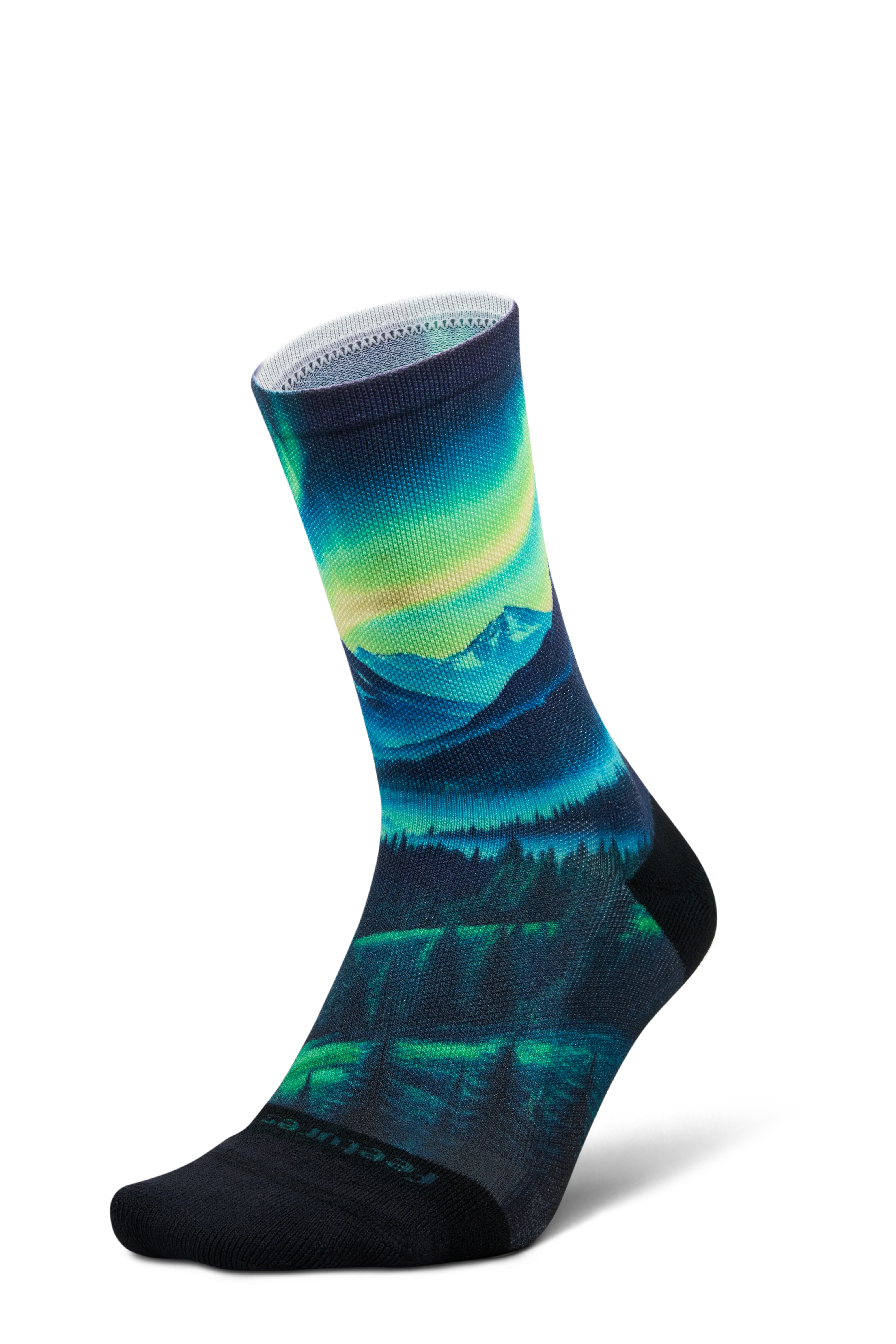 Feetures Elite Light Cushion Mini Crew - Landscape Ltd - Aurora Glow - SS26 - Image 3
