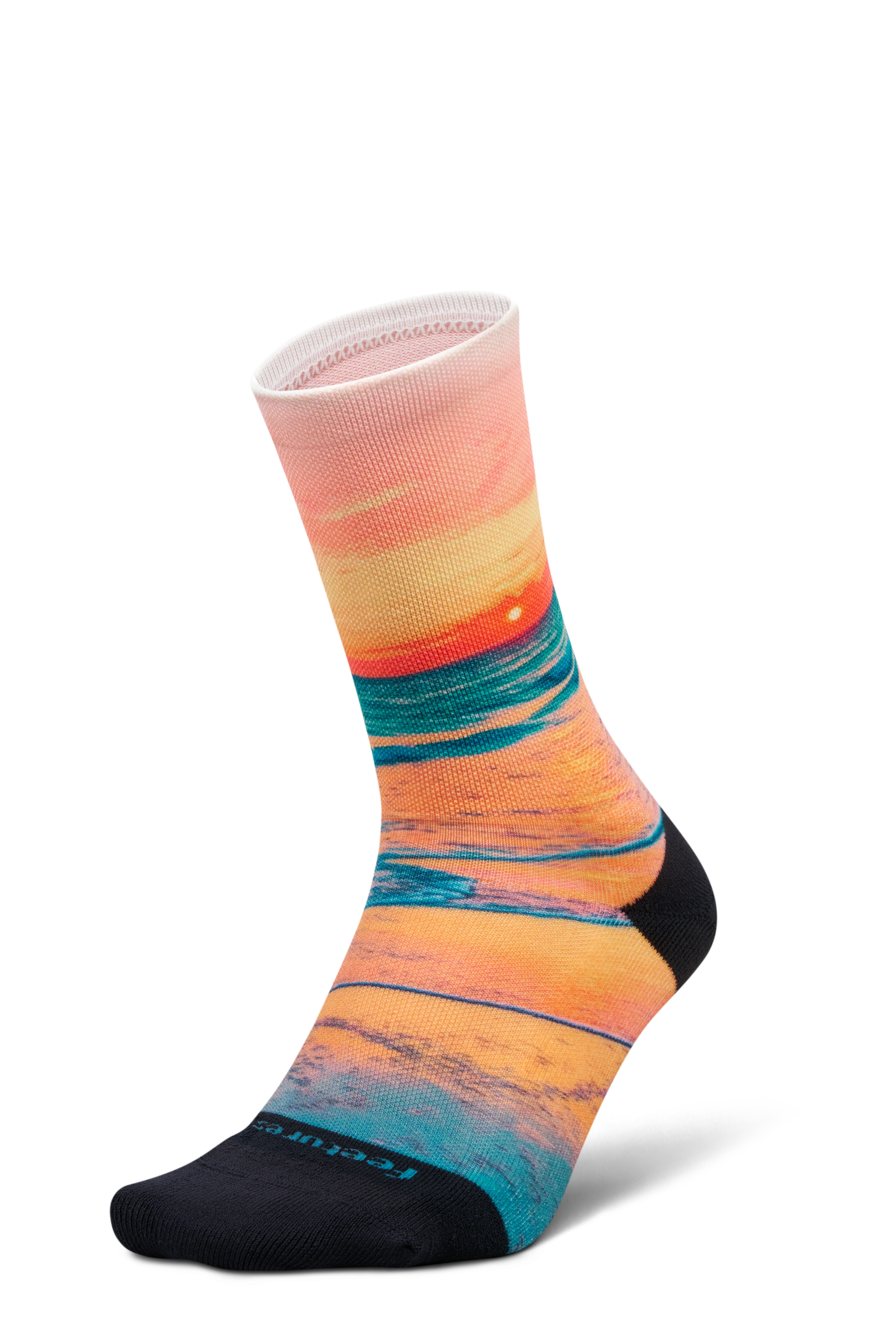 Feetures Elite Light Cushion Mini Crew - Landscape Ltd - Sunset Glow - SS26 - Image 3