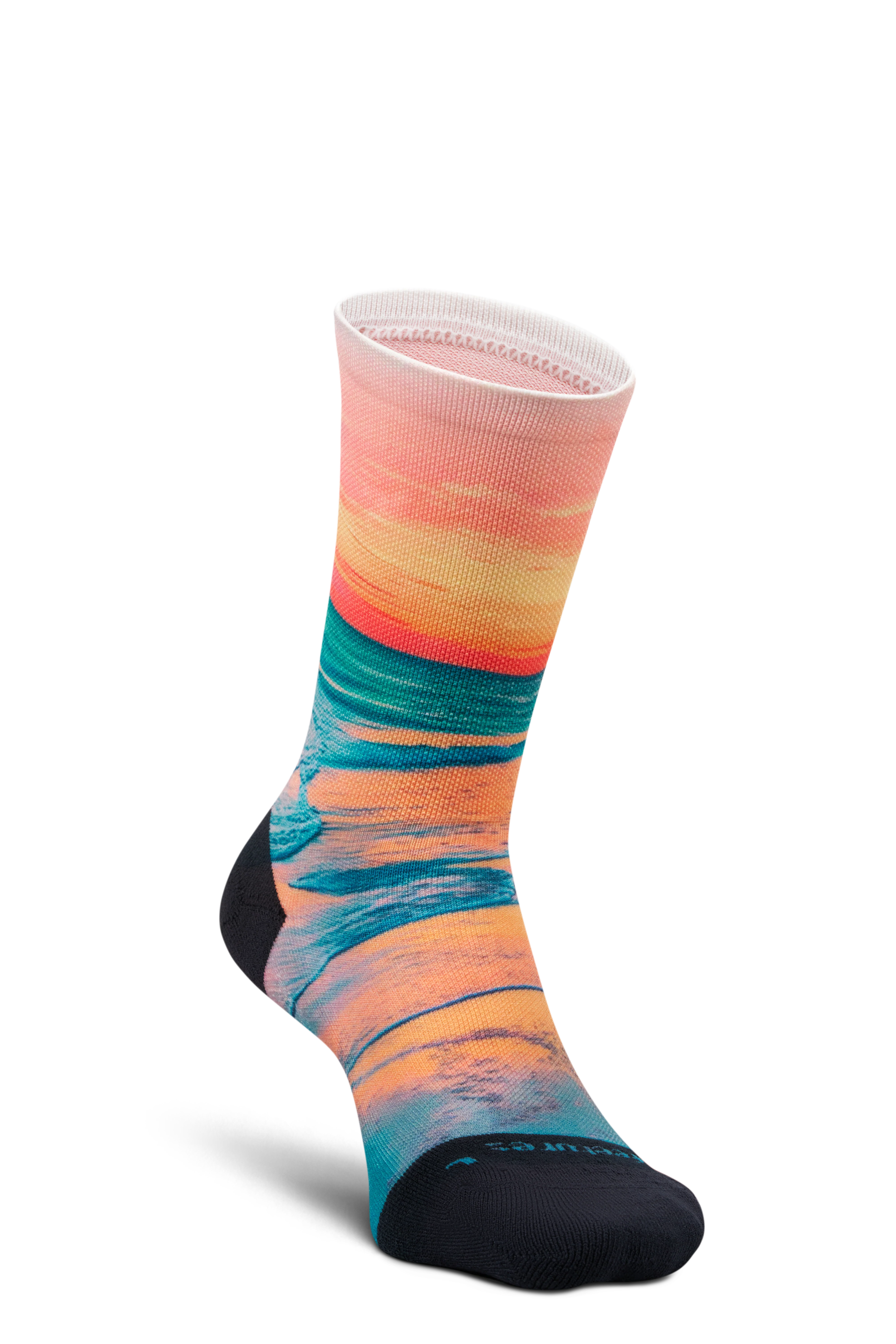 Feetures Elite Light Cushion Mini Crew - Landscape Ltd - Sunset Glow - SS26 - Image 4