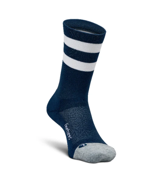 Feetures Elite Light Cushion Mini Crew - Navy High Top Stripe - SS25 - Image 6