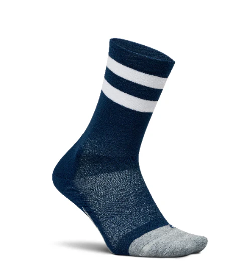 Feetures Elite Light Cushion Mini Crew - Navy High Top Stripe - SS25 - Image 7
