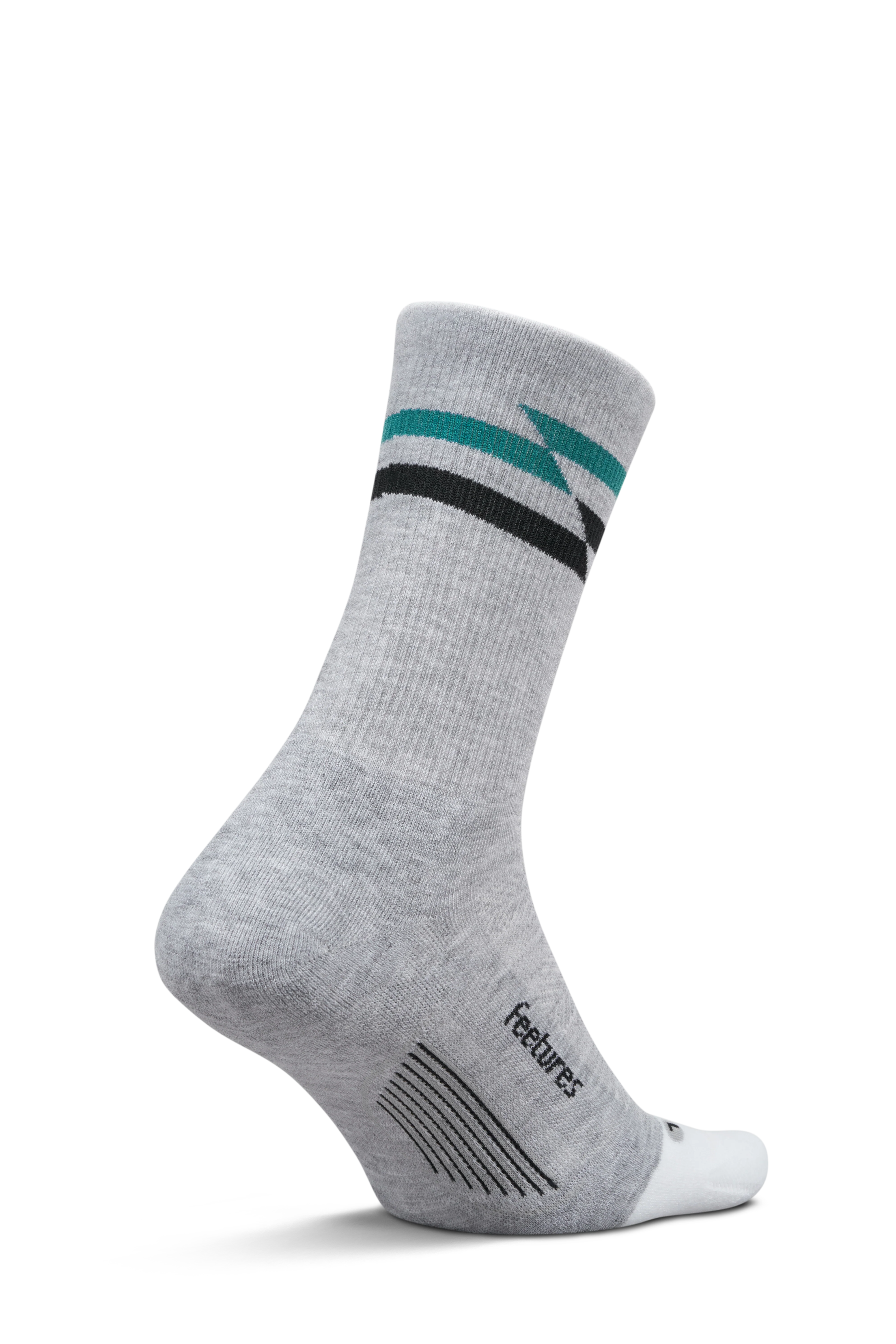 Feetures Elite Max Cushion Mini Crew - Gray Track - SS26 - Image 2