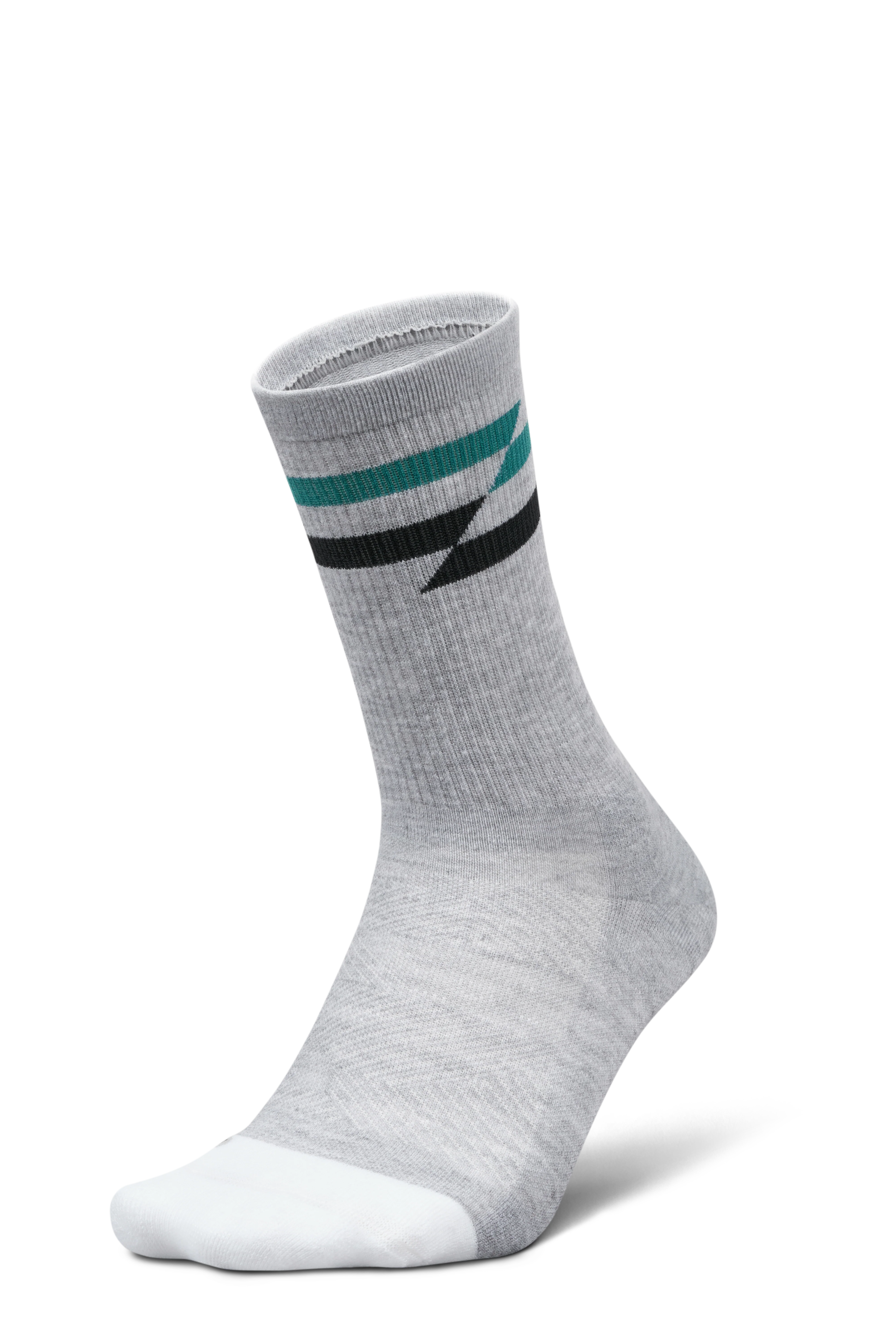 Feetures Elite Max Cushion Mini Crew - Gray Track - SS26 - Image 3