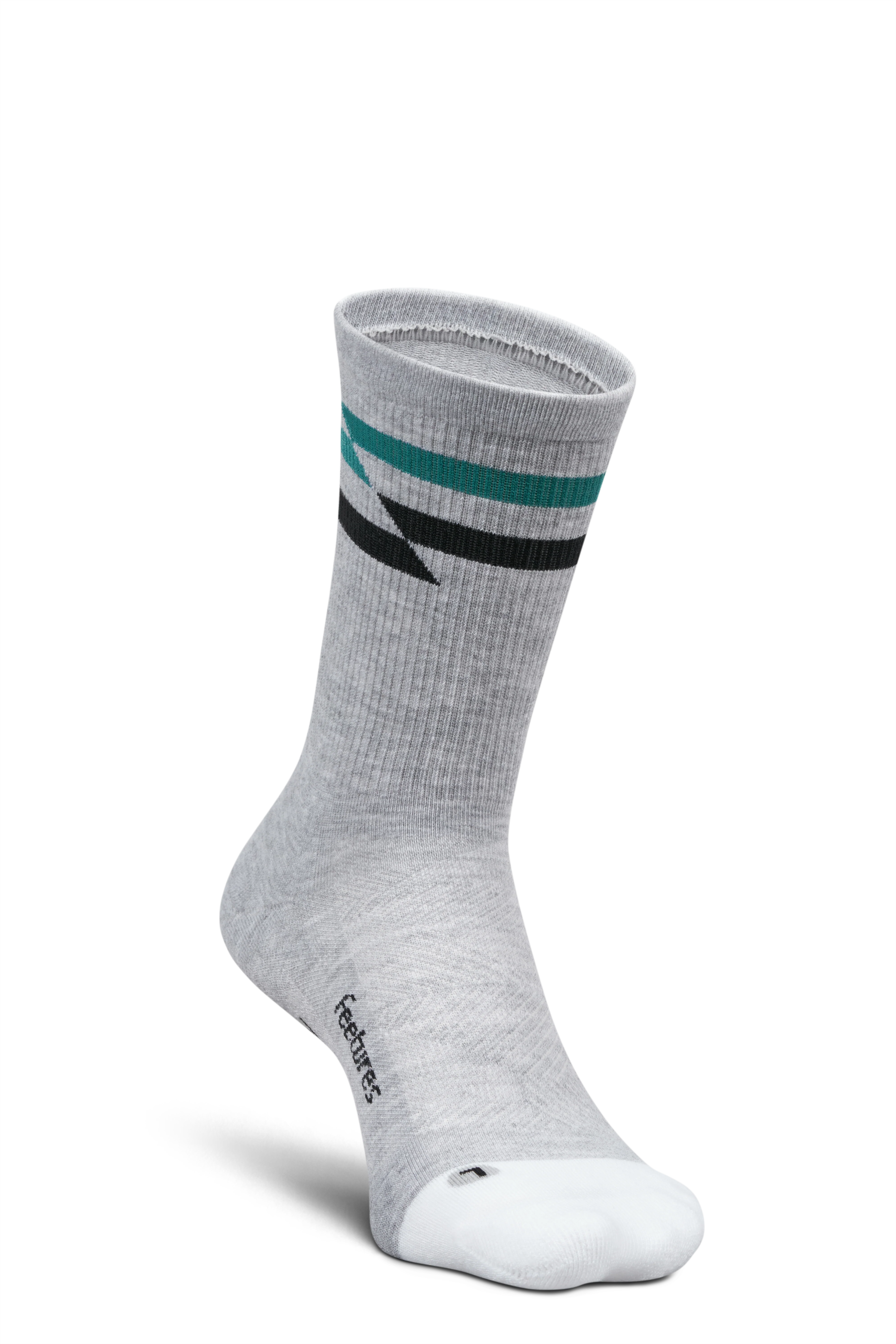 Feetures Elite Max Cushion Mini Crew - Gray Track - SS26 - Image 4