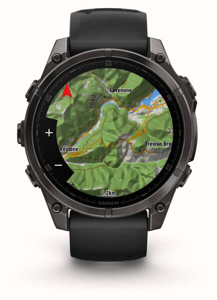 Garmin Fenix 8 - 43mm, AMOLED - Sapphire, Carbon Grey/Black Silicone - Image 3