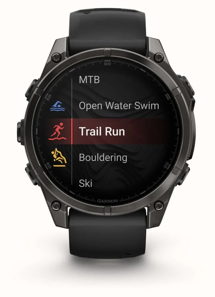 Garmin Fenix 8 - 43mm, AMOLED - Sapphire, Carbon Grey/Black Silicone - Image 4