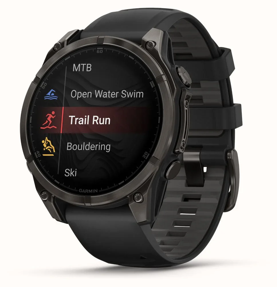 Garmin Fenix 8 - 43mm, AMOLED - Sapphire, Carbon Grey/Black Silicone - Image 5