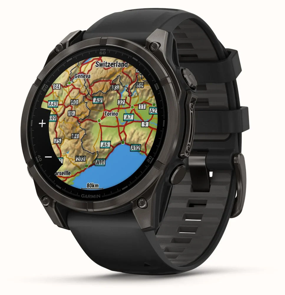 Garmin Fenix 8 - 43mm, AMOLED - Sapphire, Carbon Grey/Black Silicone - Image 6