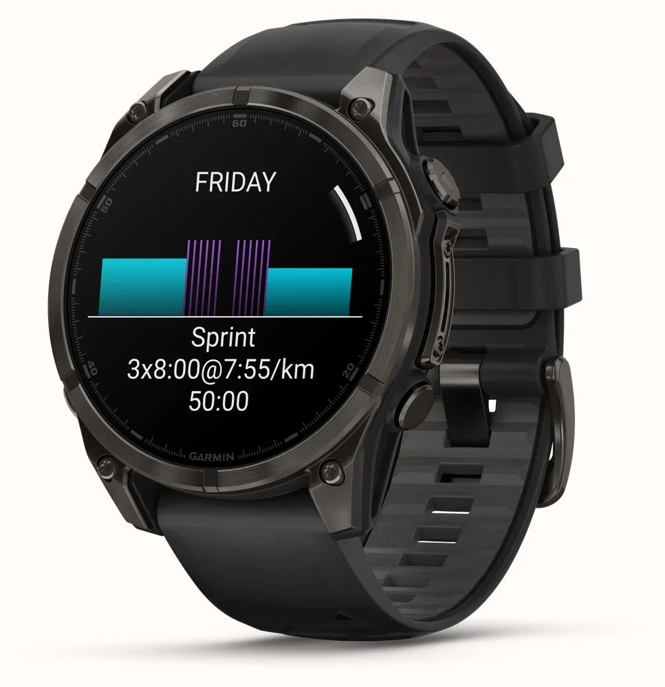 Garmin Fenix 8 - 43mm, AMOLED - Sapphire, Carbon Grey/Black Silicone - Image 7